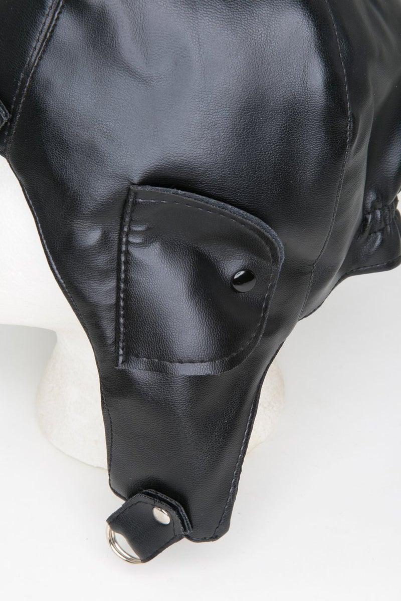 Jacobson Hat Company Men's Aviator Hat and Goggles, Black, Adult - Image 3